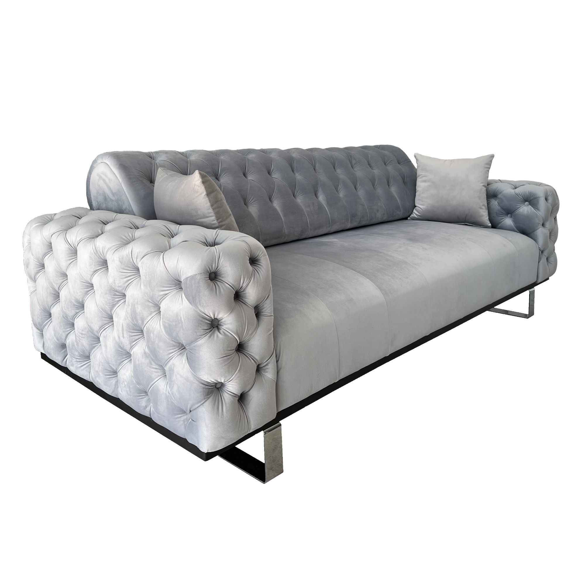 Canapea extensibila 3 locuri Opulenza, gray, 225 x 100 x 85 cm 1