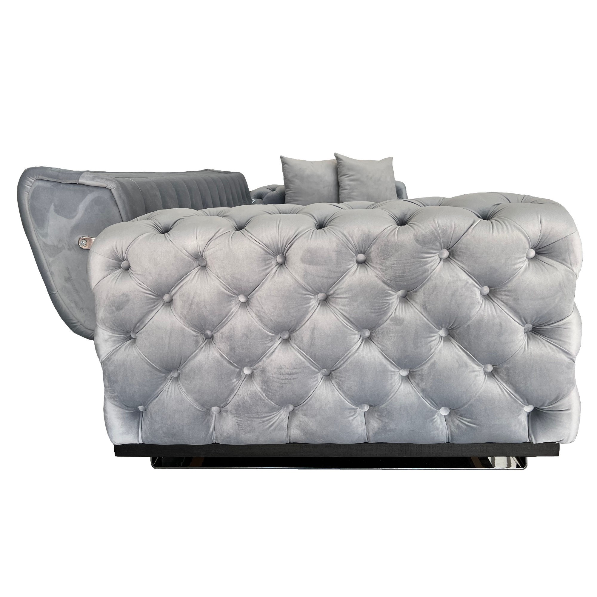 Canapea extensibila 3 locuri Opulenza, gray, 225 x 100 x 85 cm 4