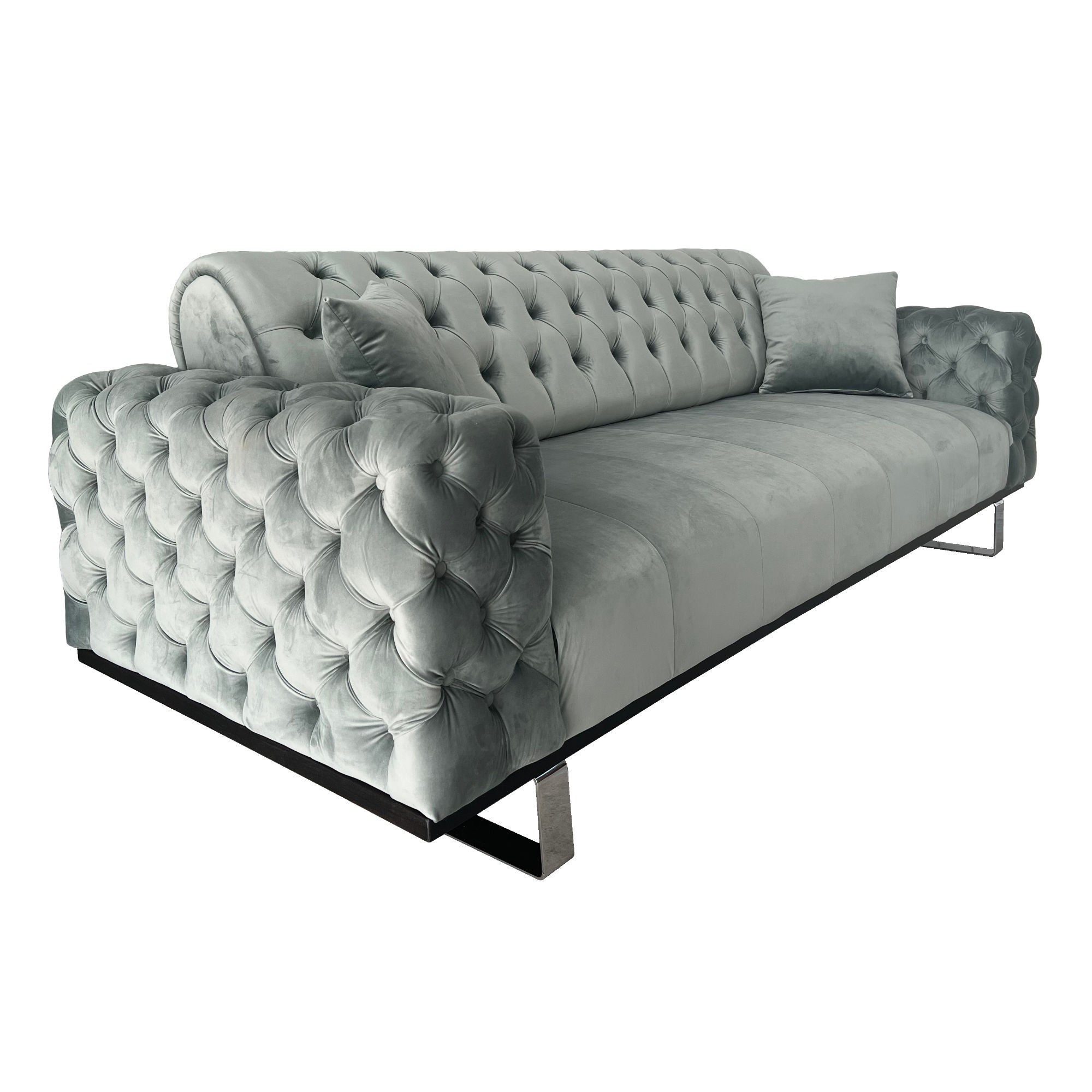 Canapea extensibila 3 locuri Opulenza, verde 34, 225 x 100 x 85 cm 1