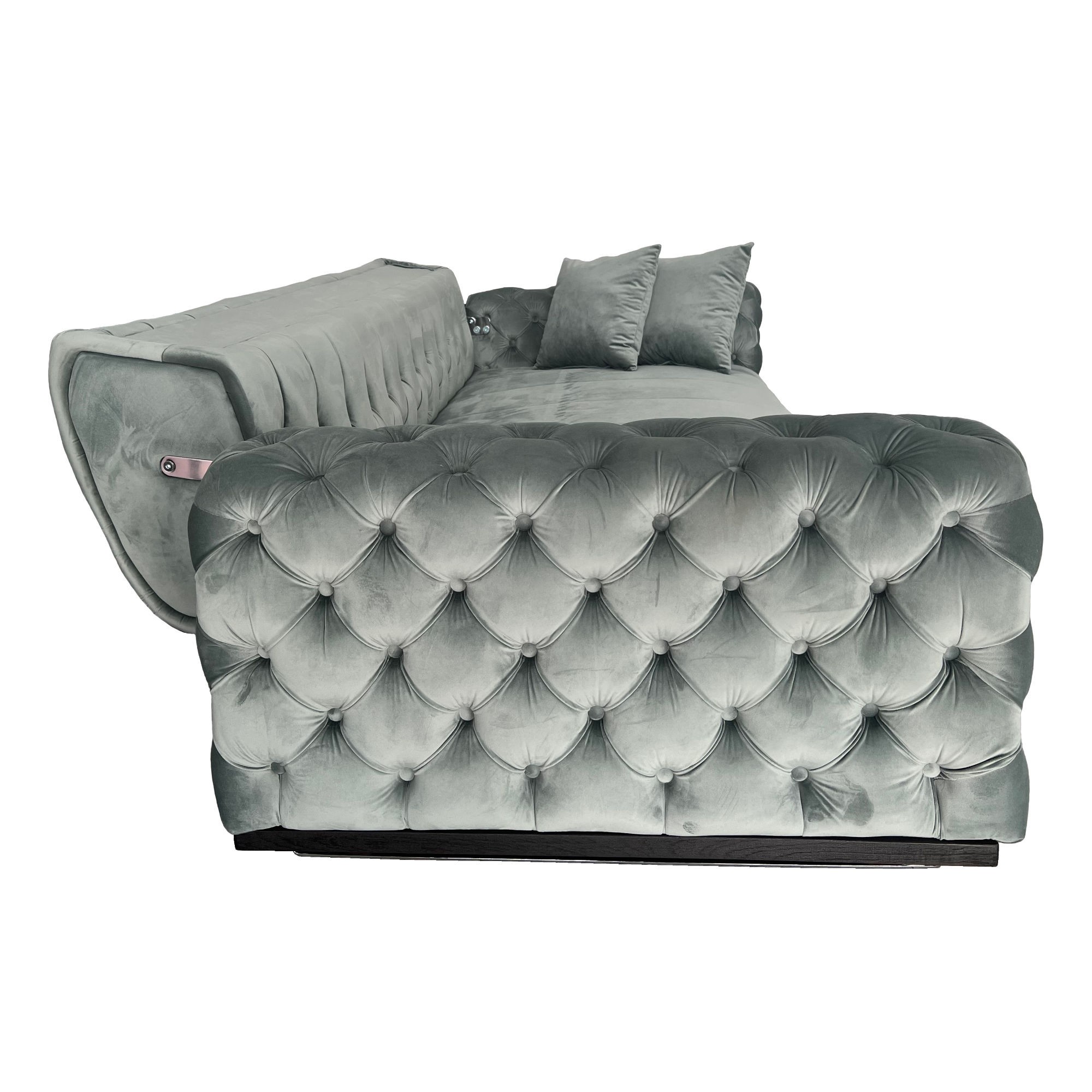 Canapea extensibila 3 locuri Opulenza, verde 34, 225 x 100 x 85 cm 4